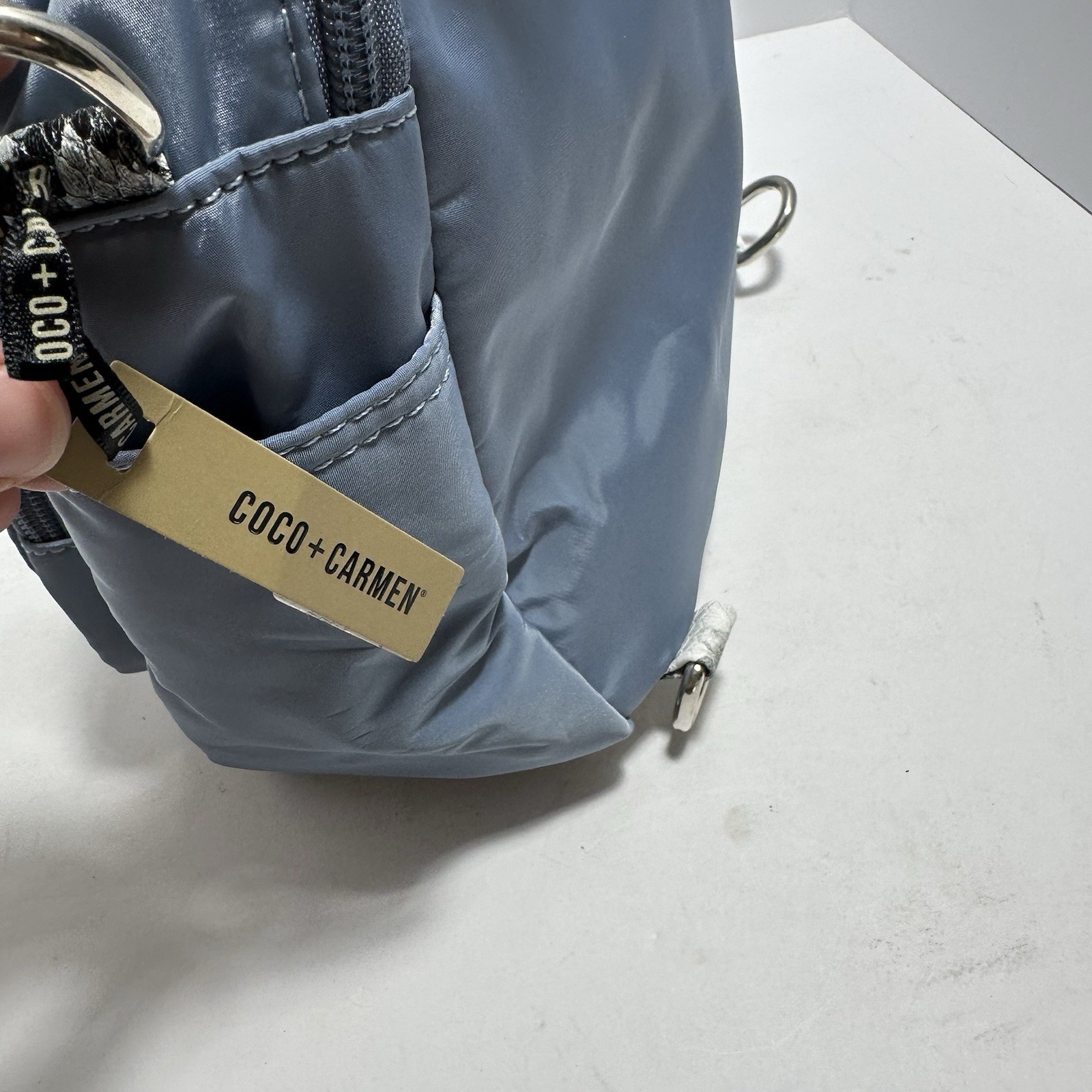 Coco And Carmen NWT Blue Snack Skin Pattern Backpack Handbag