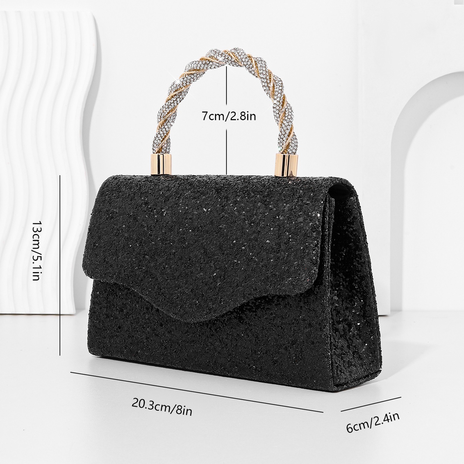 Fashion Women Bridesmaid Lady Girl Bride Evening Clutch Bag for Prom Cocktail Pa
