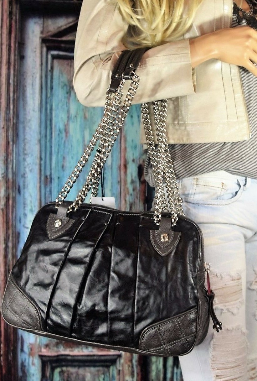 NWT MARC JACOBS Quilted & Pleated Bowler Calf Leather Shoulder Bag $1295