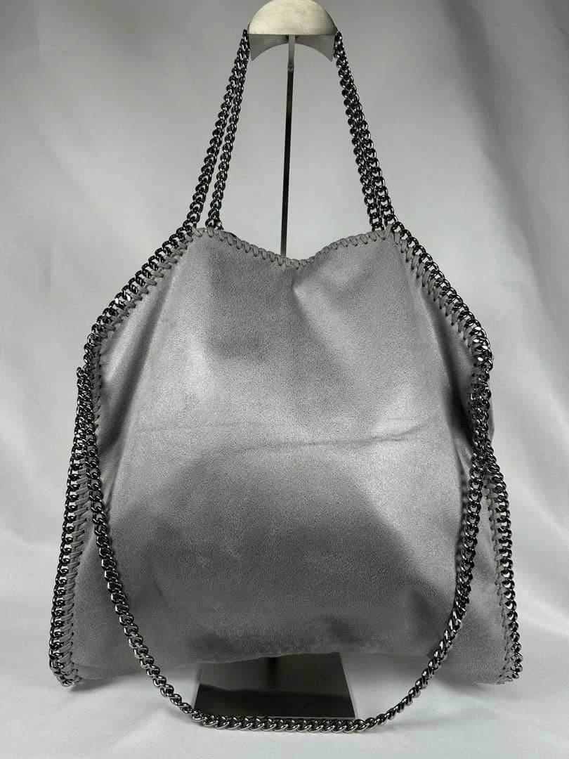 Stella mccartney falabella foldover bag silver Light Gray 510440