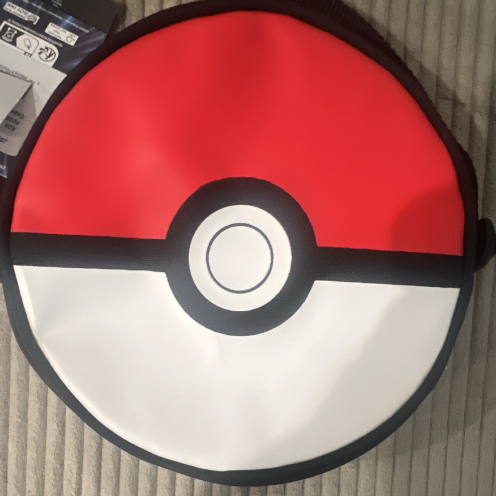 Eastpak Pokémon Poké Ball Round Crossbody Bag Zip Closure Red White Black