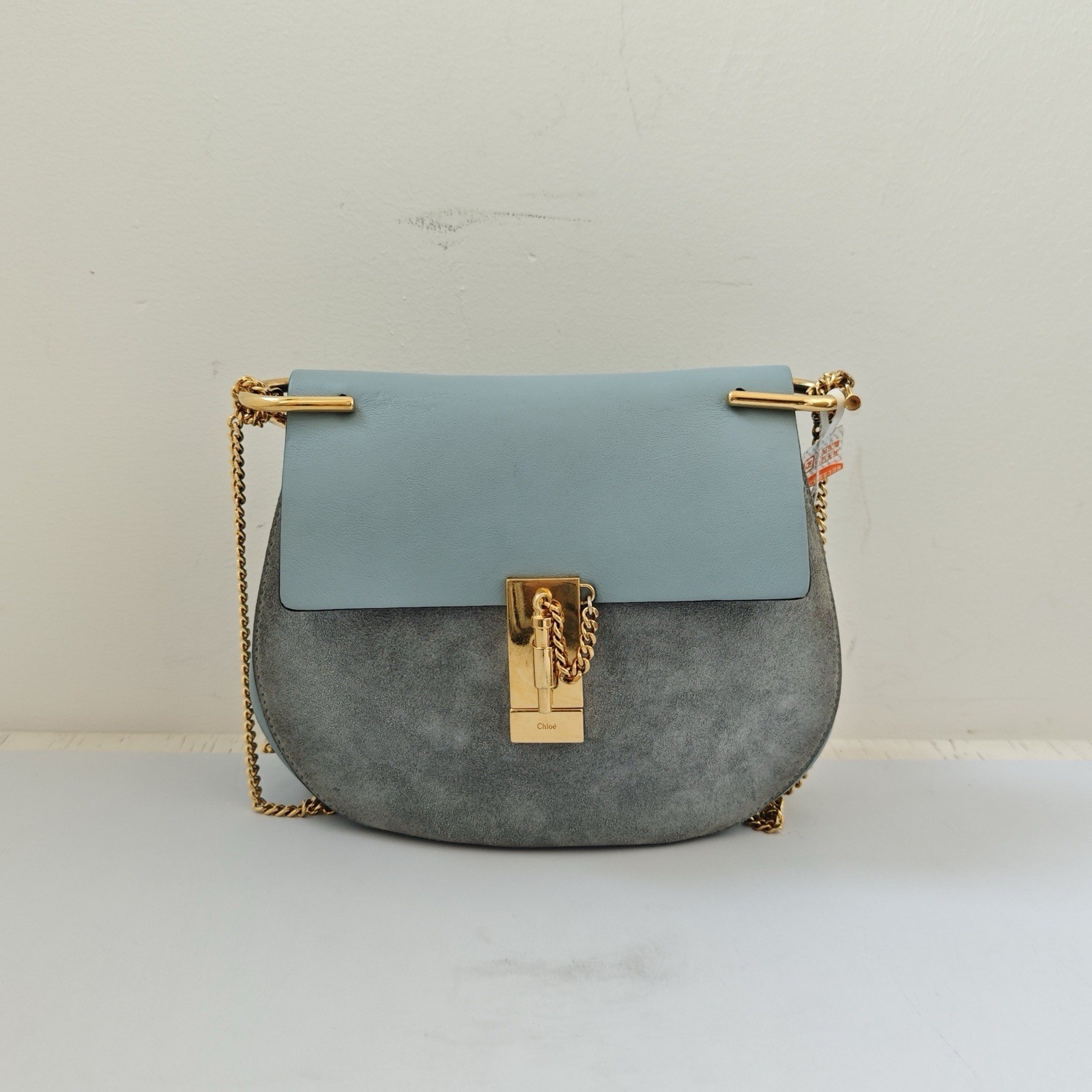 Chloe Drew Gold Chain Crossbody Bag (23/7/17cm)