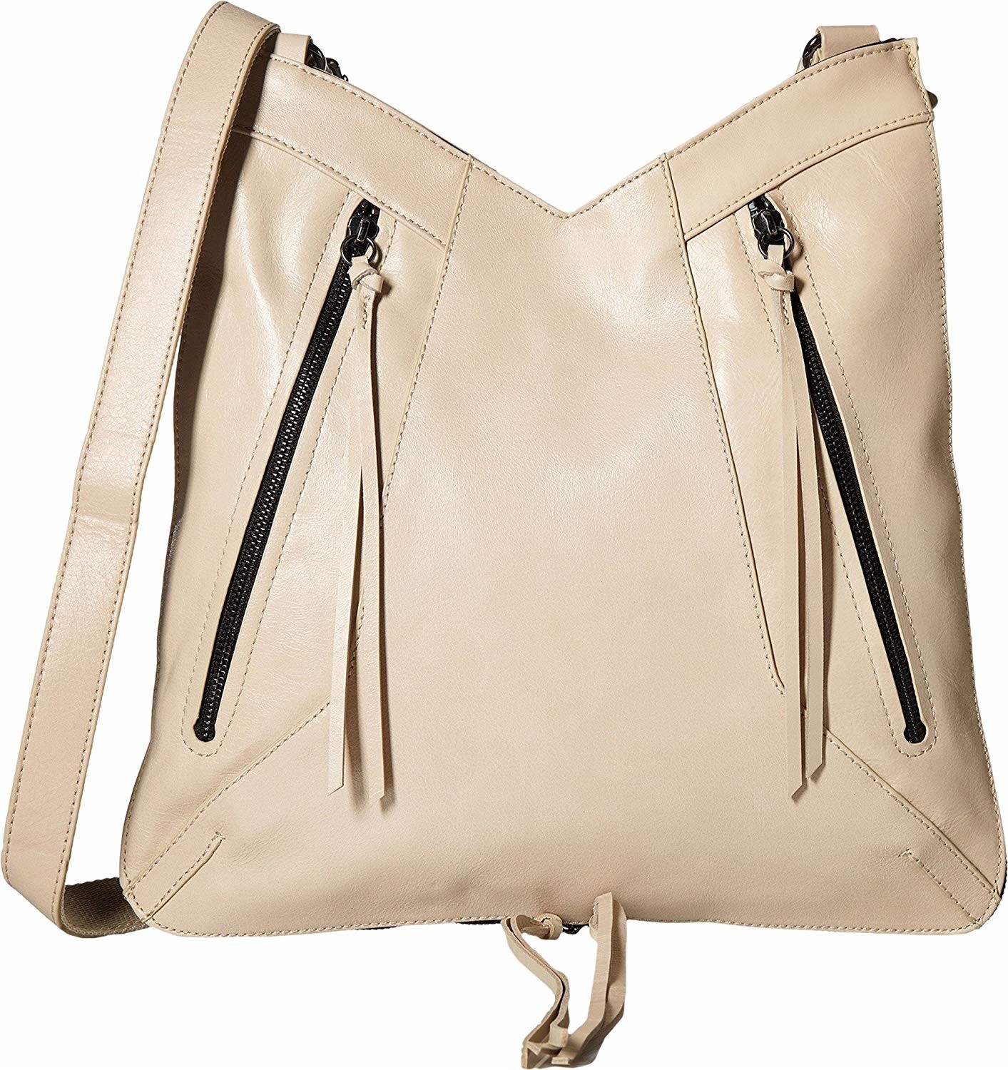 Joe’s Jeans 168125 Womens Skylar Casual Large Crossbody Leather Handbag Stone
