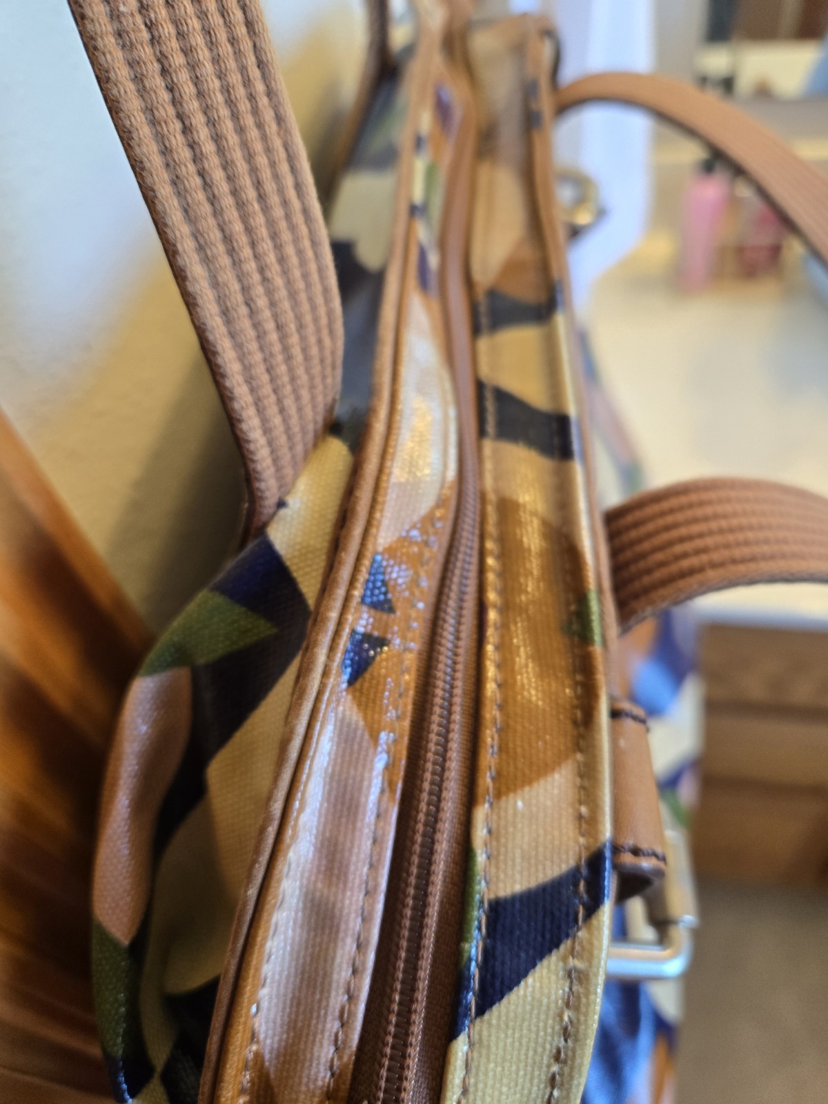 Fossil Key-Per Multicolor Floral Satchel, Crossbody, Wallet And Wristlet Set