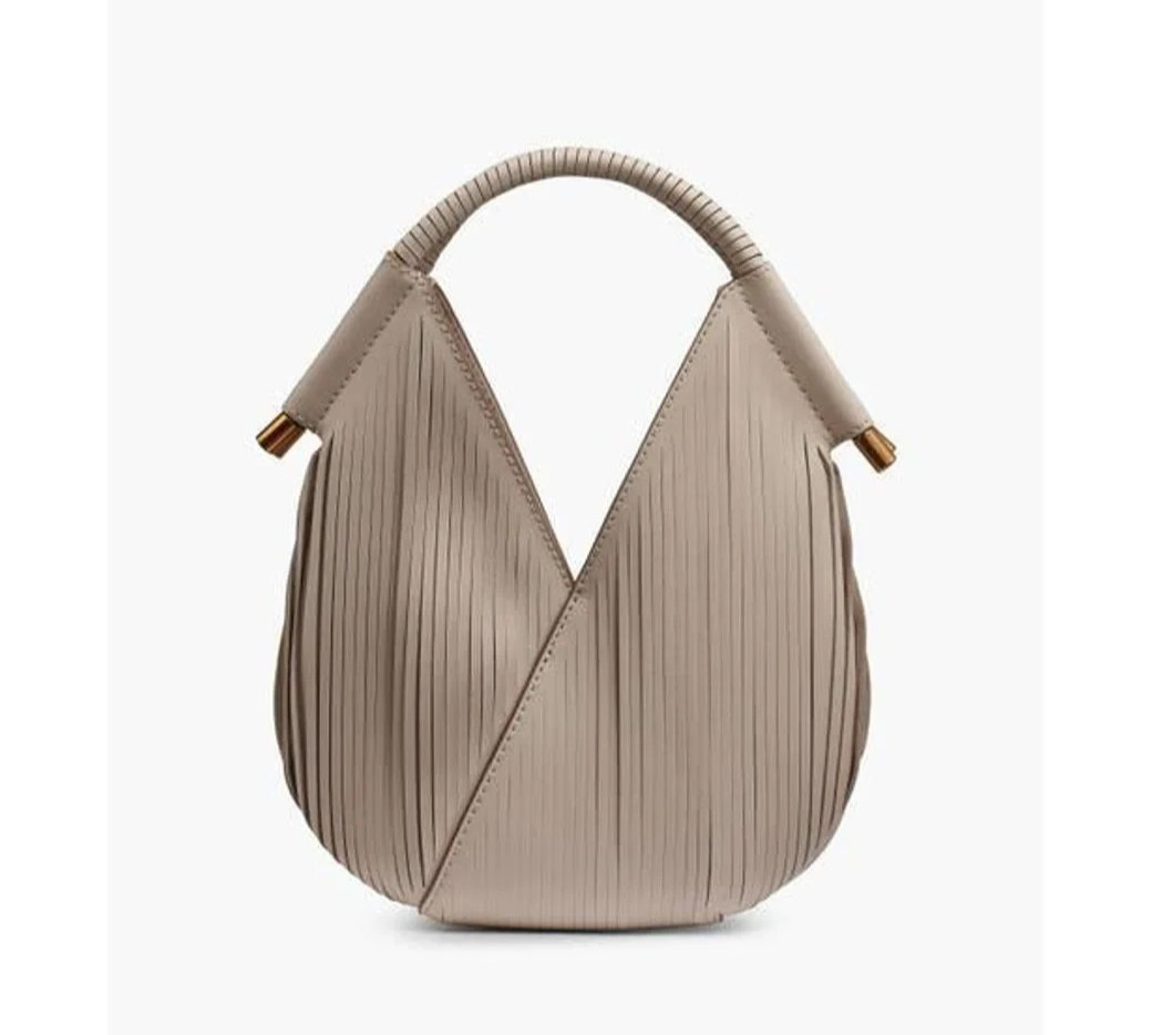Donna Karan N Y Baldwin Laser Cut Crossbody Sand Gold