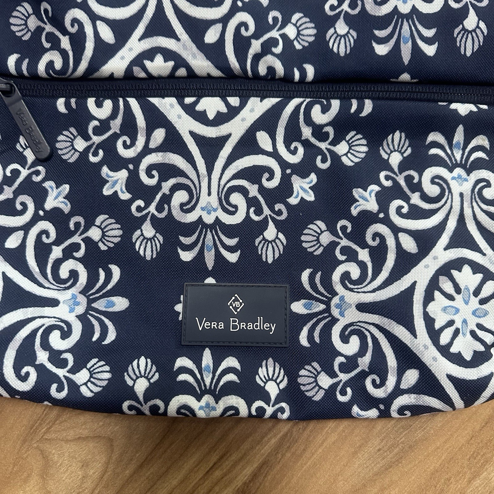 Vera Bradley Lighten Up Navy Blue Nylon Hipster Bag