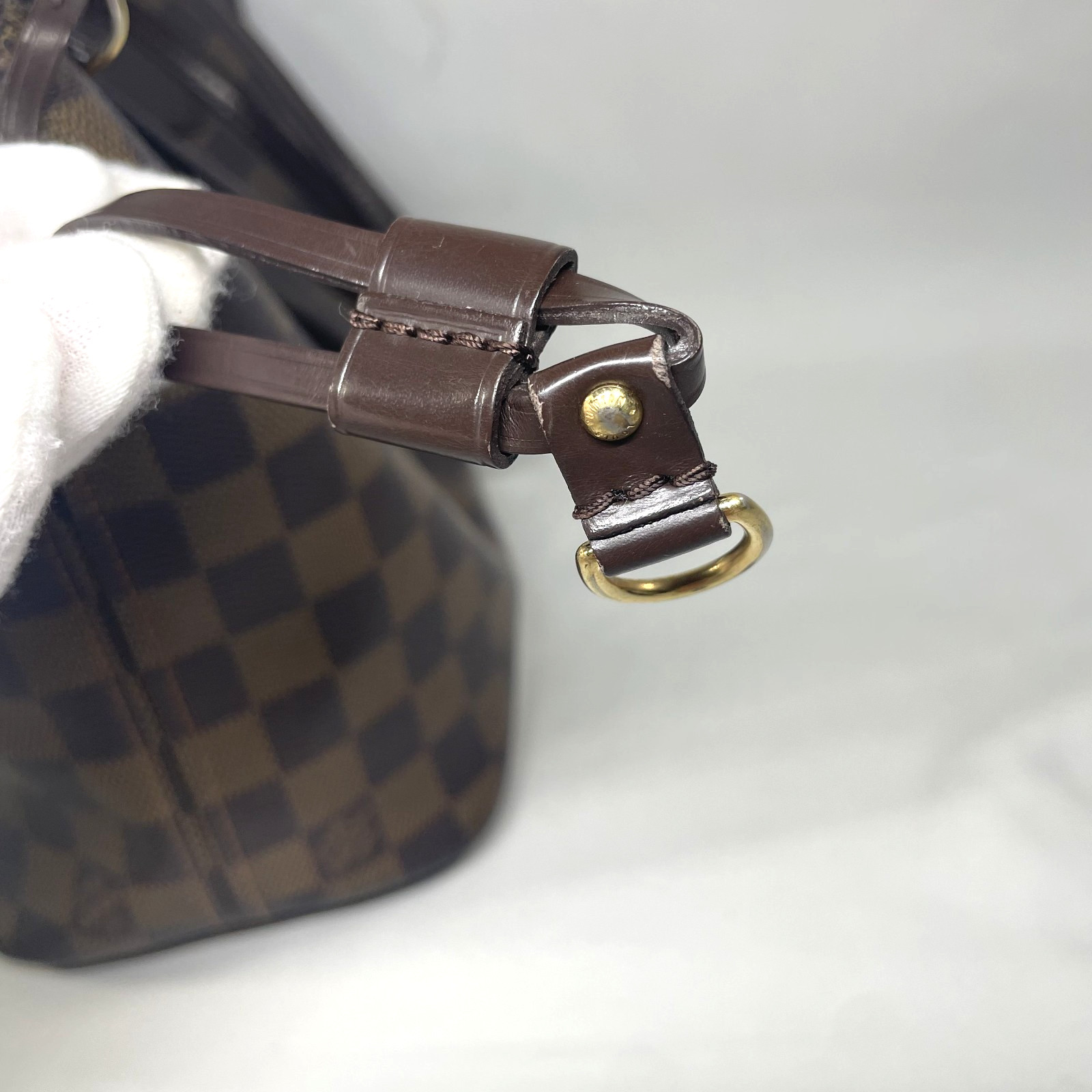 LOUIS VUITTON Neverfull PM N51109 Damier Ebene Tote Shoulder Bags Authentic
