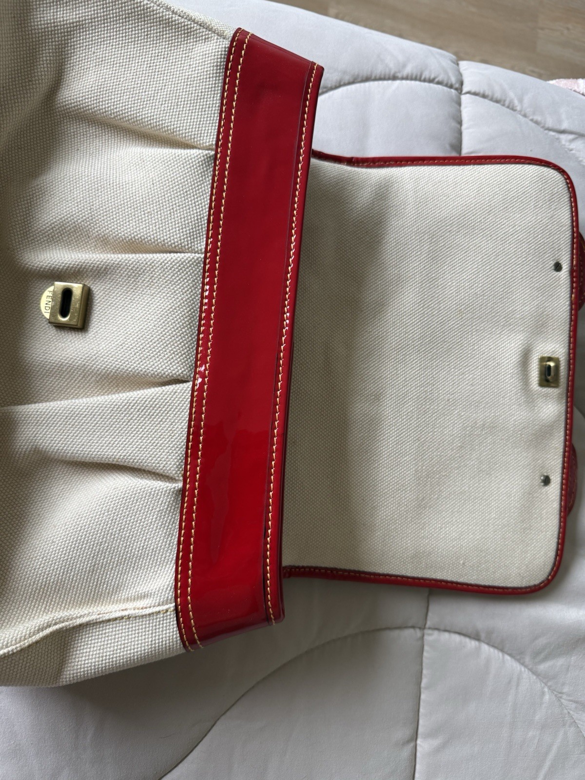 Vintage Fendi Red Shoulder Bag