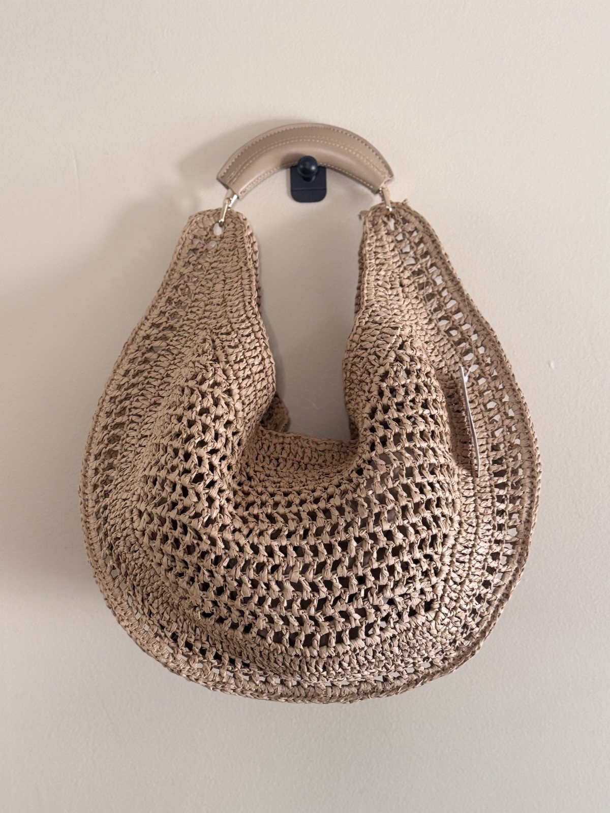 Anthropologie Raffia Hobo Bag
