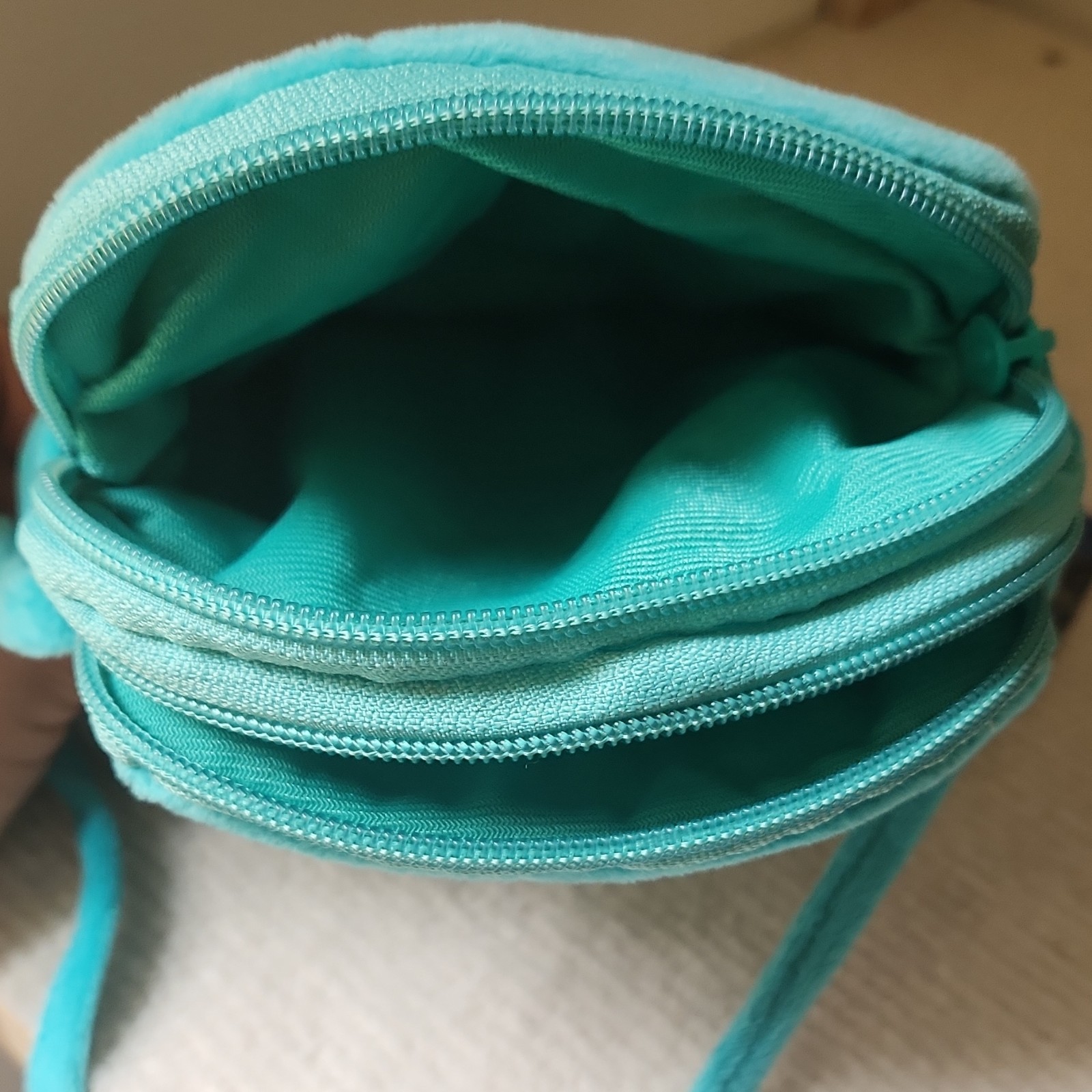 Adventure Time BMO Teal Plush Crossbody Bag Adjustable Detachable Strap Zip