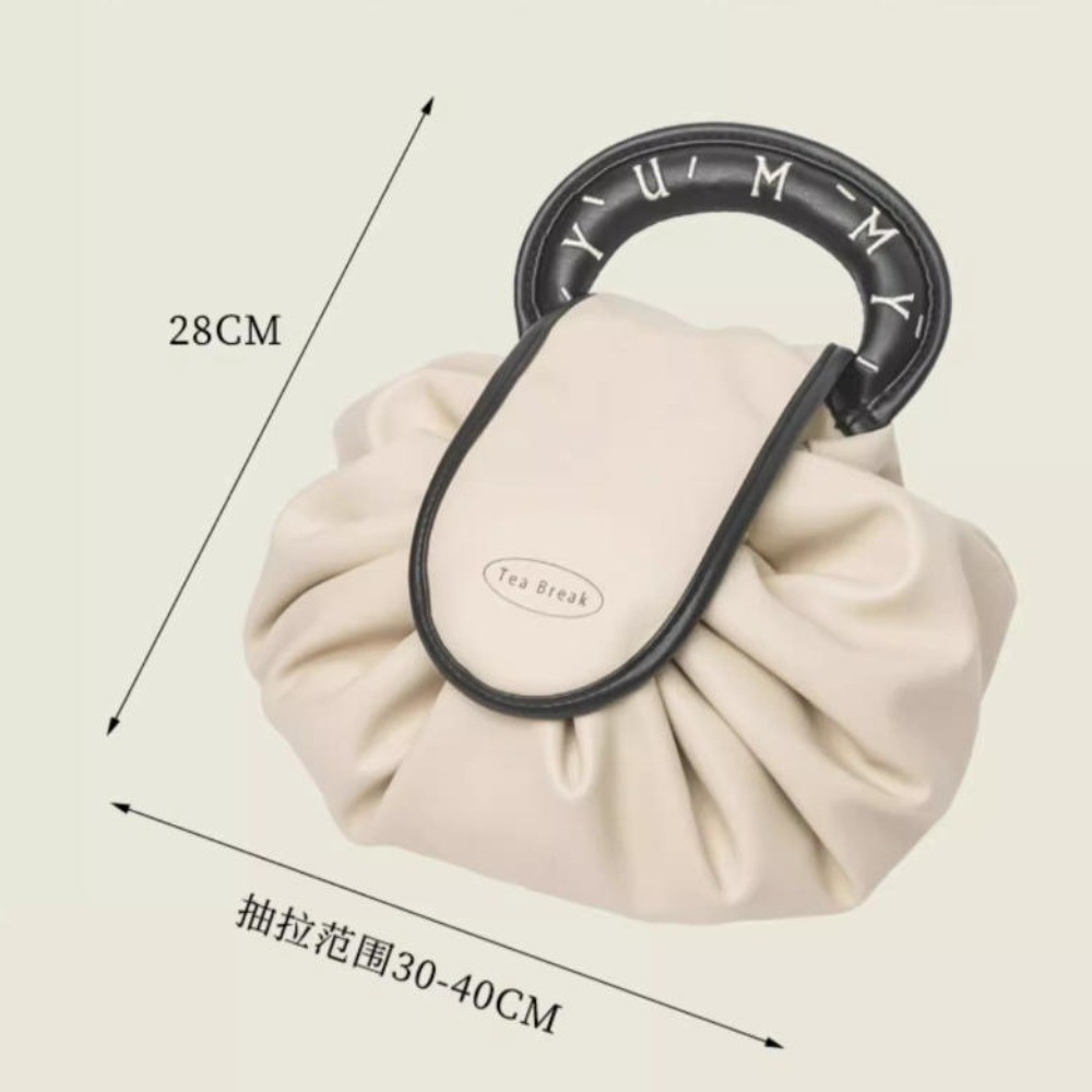 Lazy Makeup Bag for Women Portable Large Capacity Travel Storage Bag Drawstring