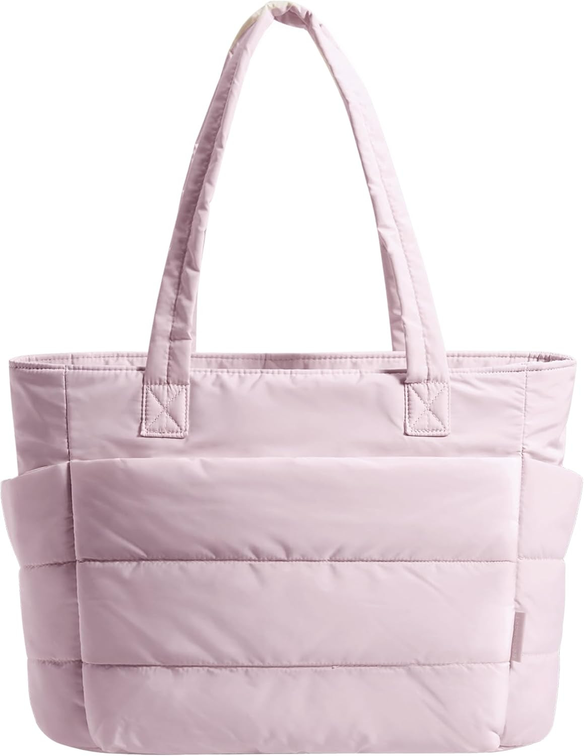 BAGSMART Tote Bag for Women, Lightweight Puffy Tote Bag with Compartments Should