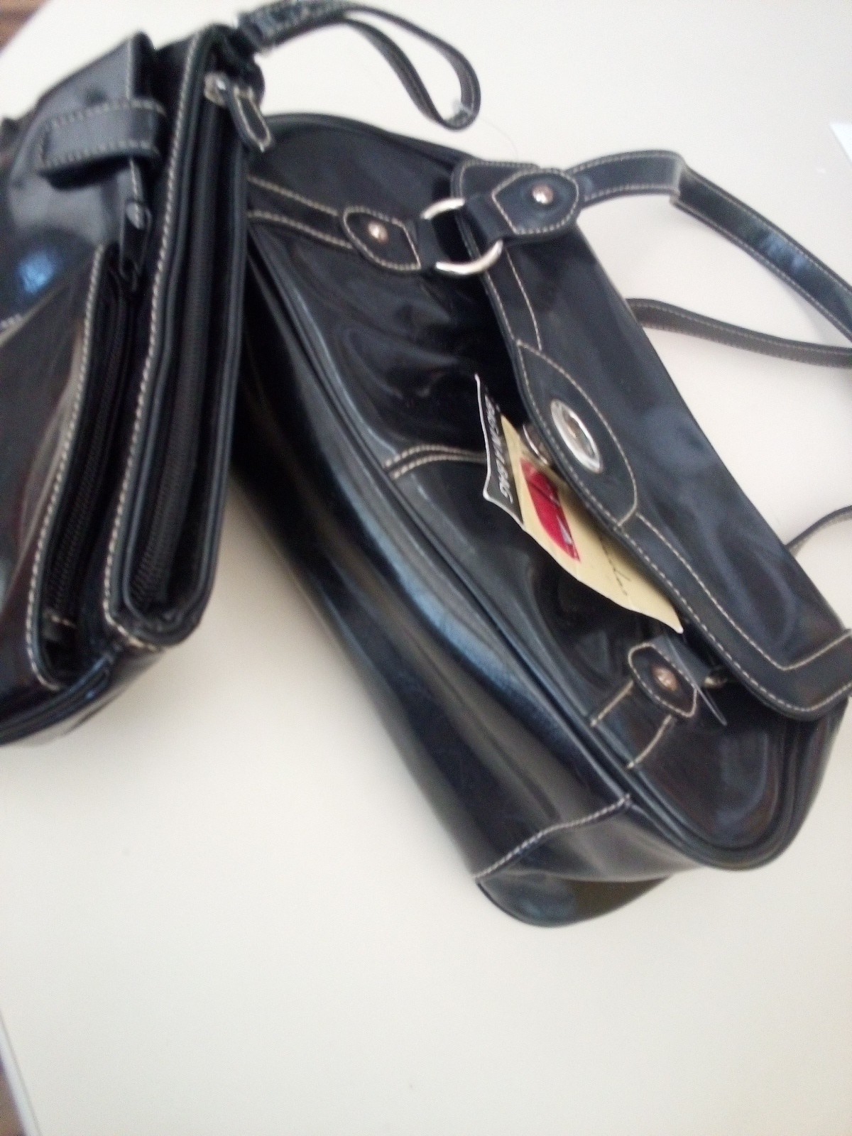 Strada Black Shoulder Strap, Bag In a Bag, 12″X 7″ , Still With Tag On