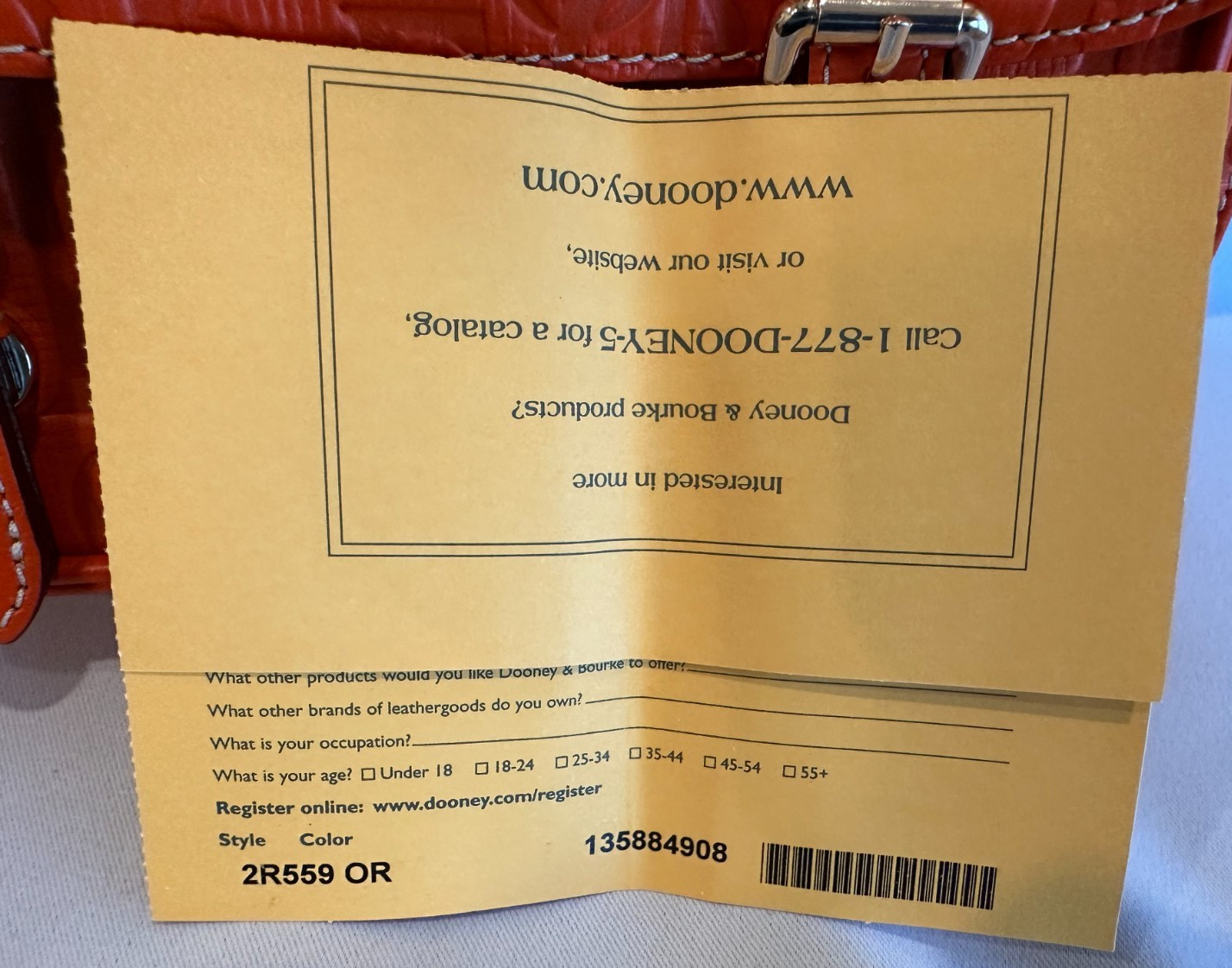 Dooney and Bourke Small Safari Crossbody w/ Embossed Lettering (NWT)