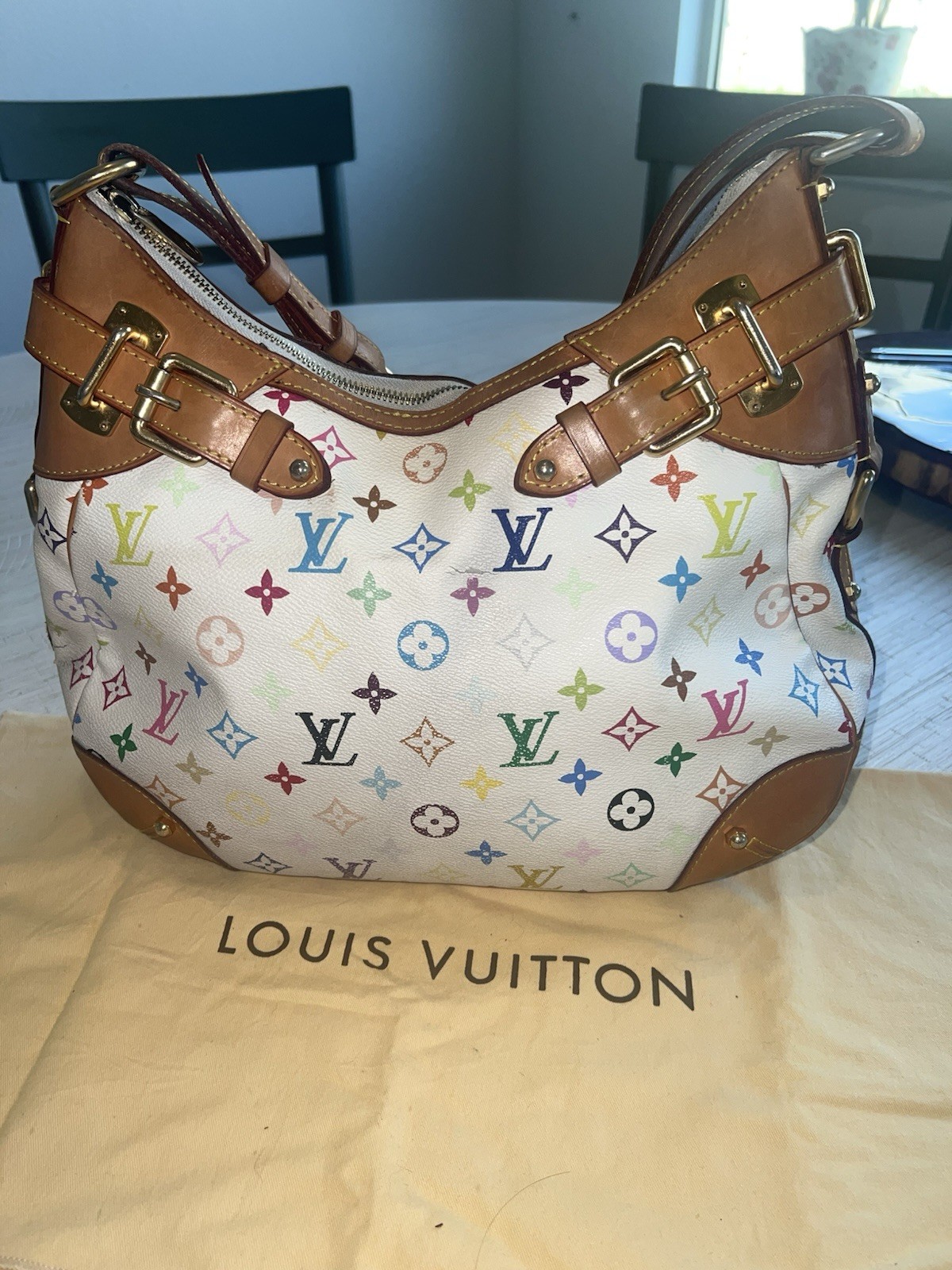 Louis Vuitton Greta Satchel Multicolor Monogram Canvas
