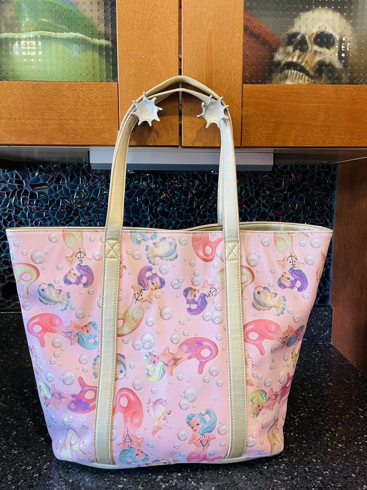 Iron Fist Lollipop Lorelei Mermaid Tote NEW