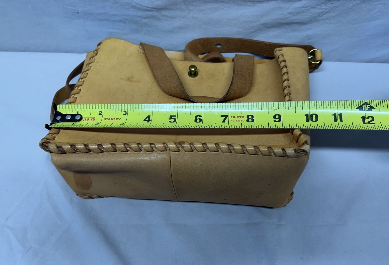Madewell Tan Leather Bag Crossbody Square Brown