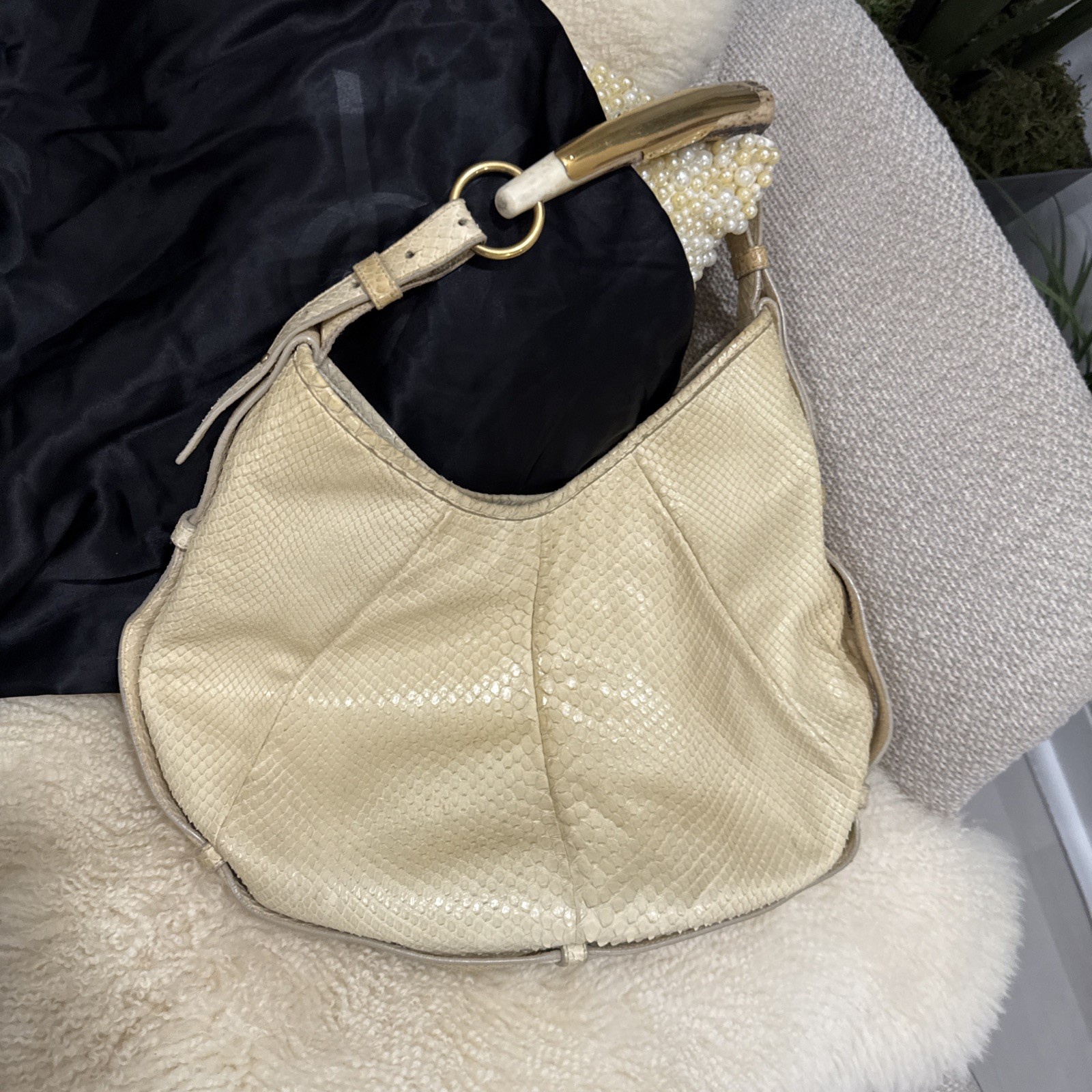 Saint Laurent Yves Mombasa Shoulder Bag Ladies’