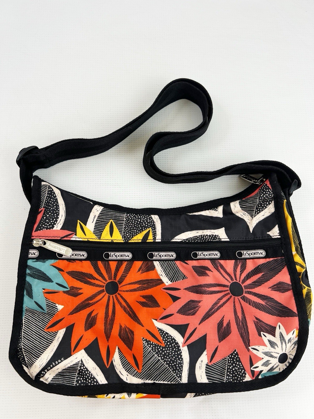 LeSportsac Classic Crossbody Bag Hobo Purse Boho Adjustable Strap Floral Unused