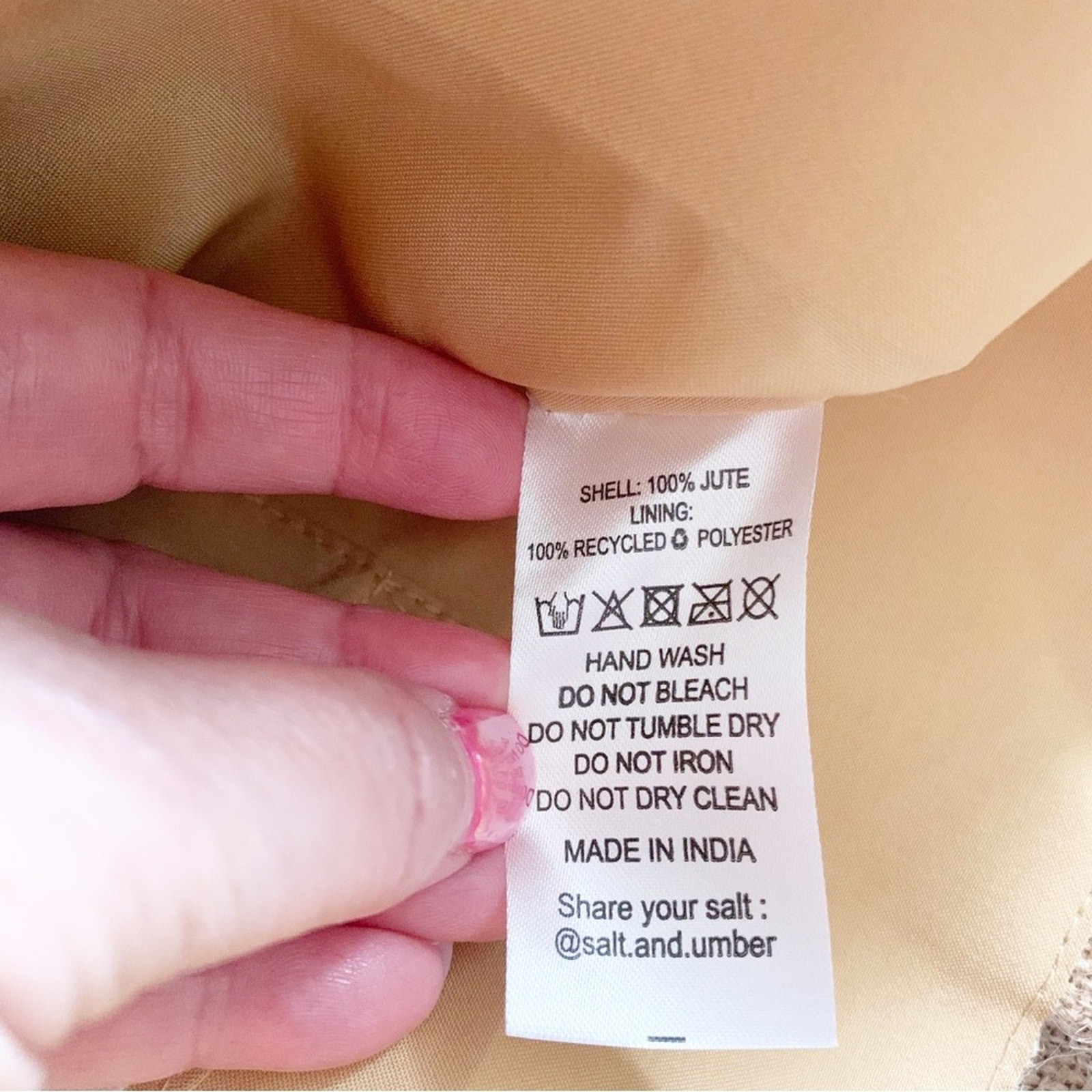 Salt + Umber Isla Jute Seashell Tote NWT