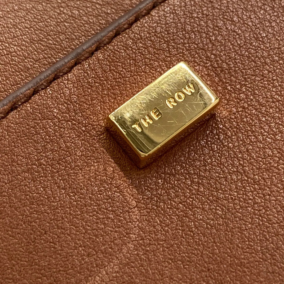 THE ROW Soft Margaux 10 W1190 L72 Brown Saddle Leather – Handbag