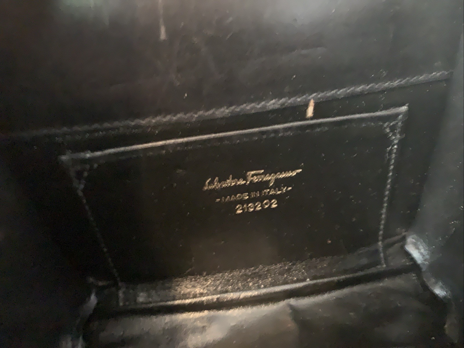 Vintage Ferragamo Vara Bow Black Leather Shoulder Bag/ Handbag Gold Hardware