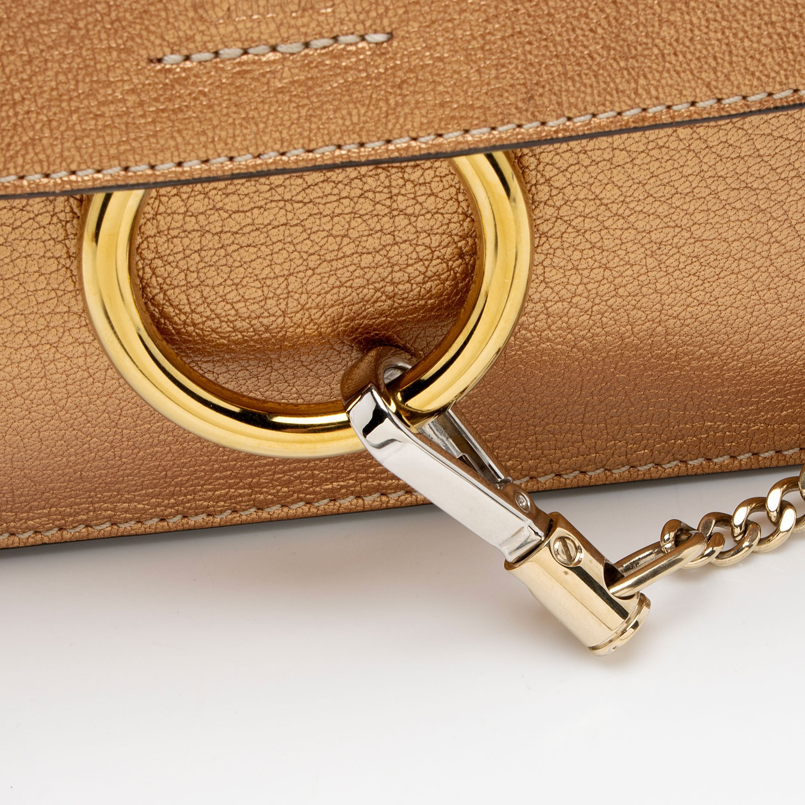 Chloe Metallic Calfskin Faye Mini Shoulder Bag