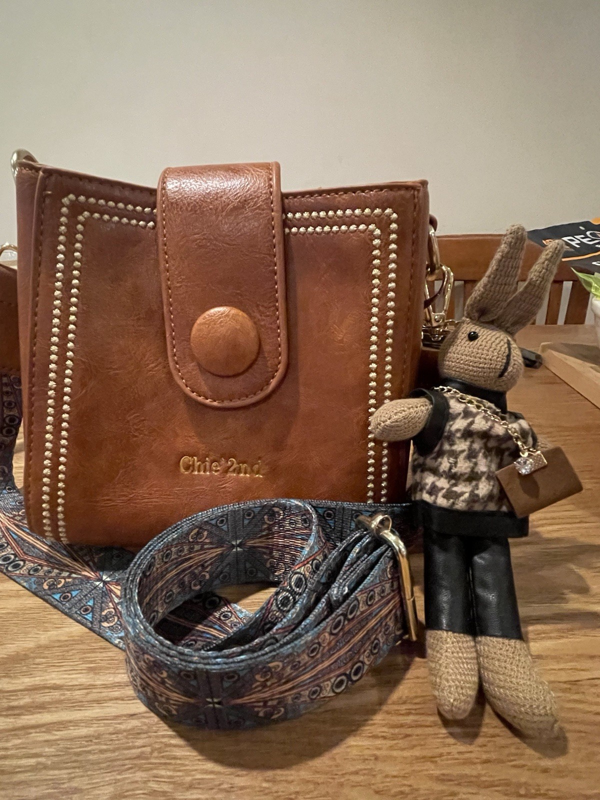 Chie’2nd Retro Small Crossbody Bag/Purse-New