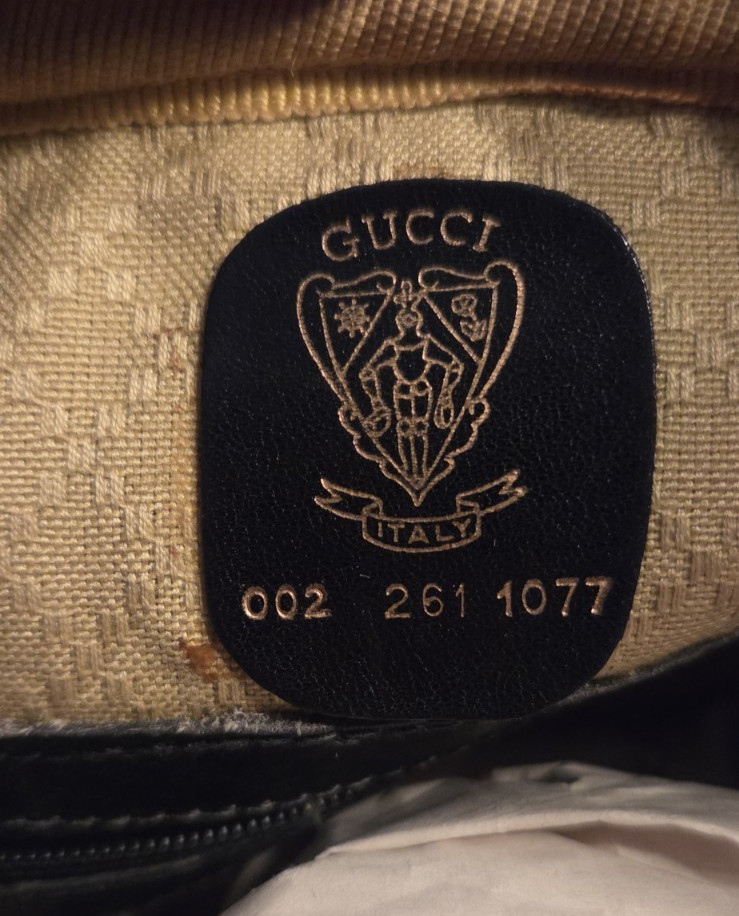 Gucci Black Monogram Web Stripe Top Handle Satchel Bag Zip w/ Detachable Strap