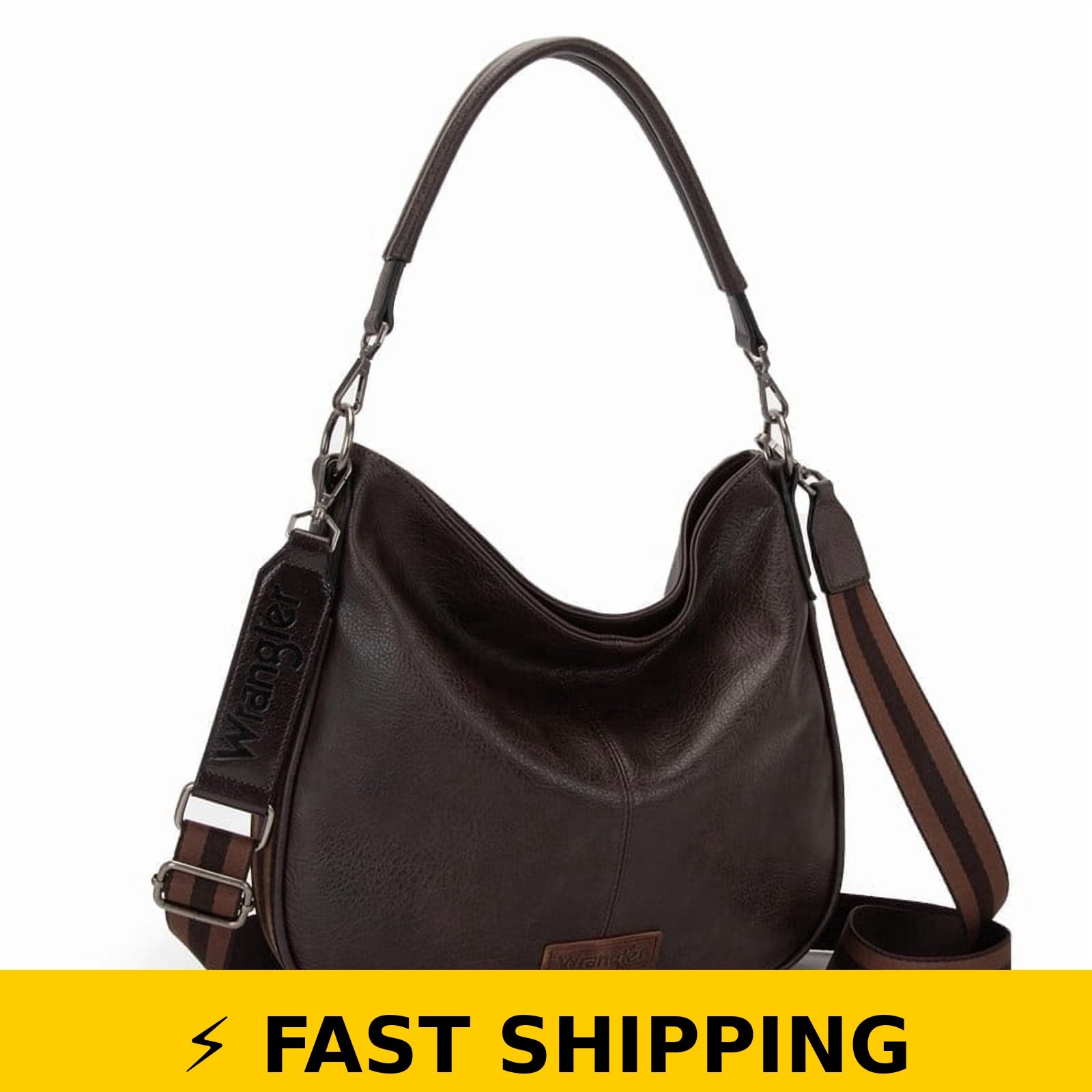 Montana West Hobo Bag – Large Crossbody Shoulder Purse – Coffee