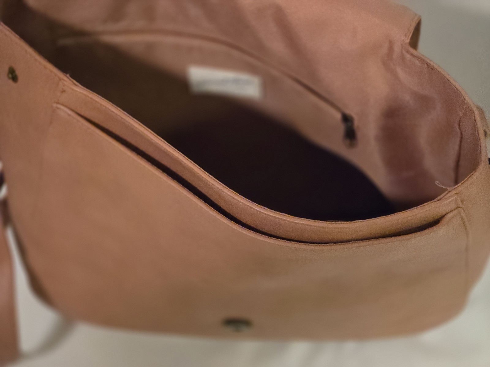 Universal Thread Tan Faux Leather Sheepskin Backpack Bag 12 x 13in Purse Case