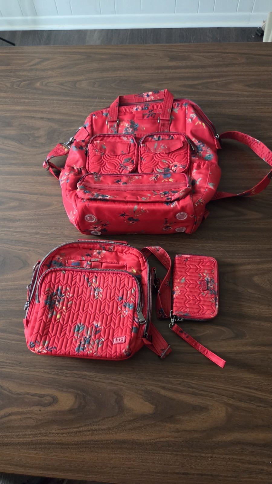 Lug Via Convertible Tote / Backpack and Lug Ranger bag and Rodeo billfold