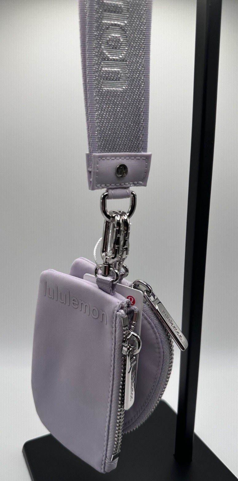 Lululemon Dual Pouch Wristlet (Faint Lavender/Metallic Wordmark) *SOLD OUT -0084
