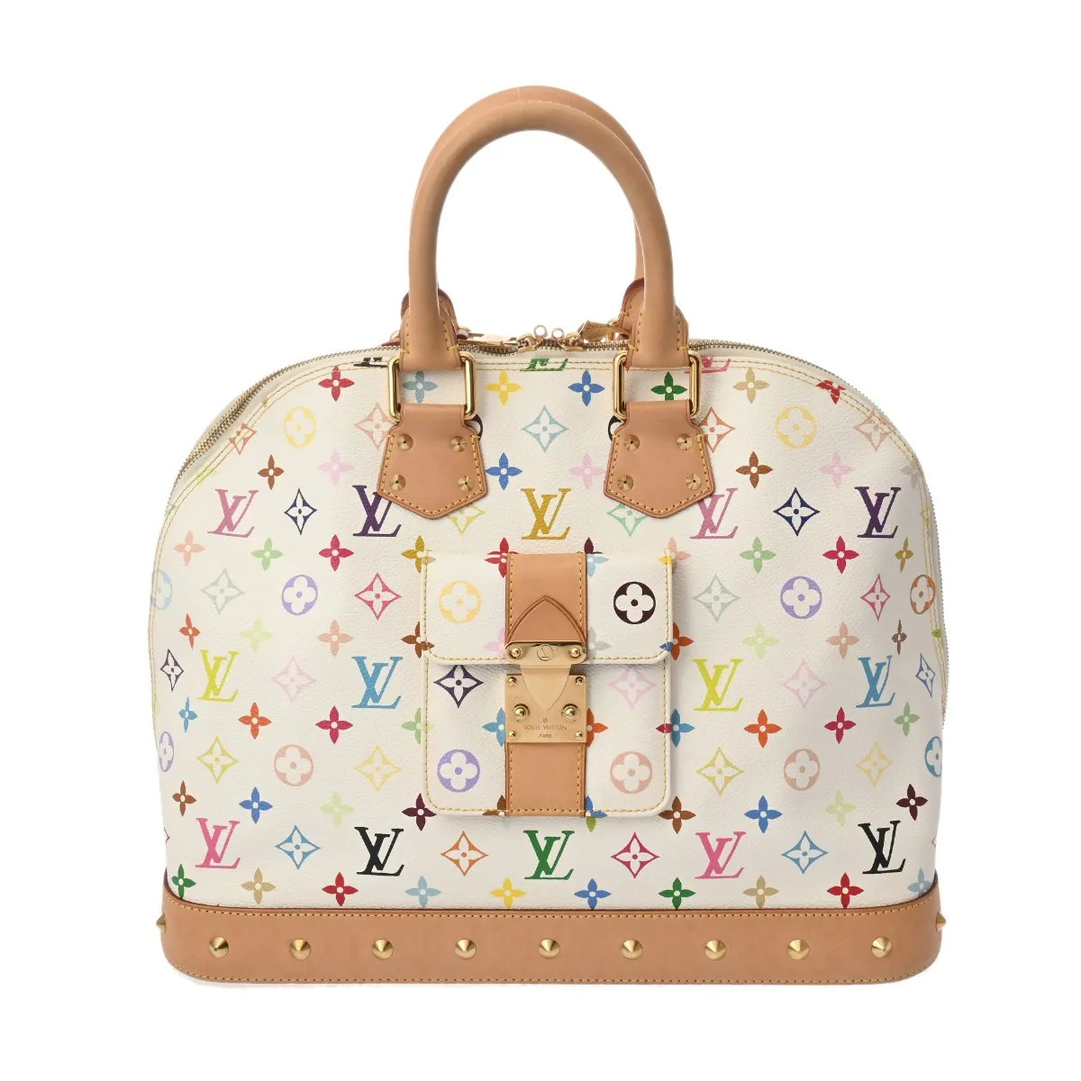 Louis Vuitton Alma GM M40441 Handbag Monogram Multicolor White #WB1570