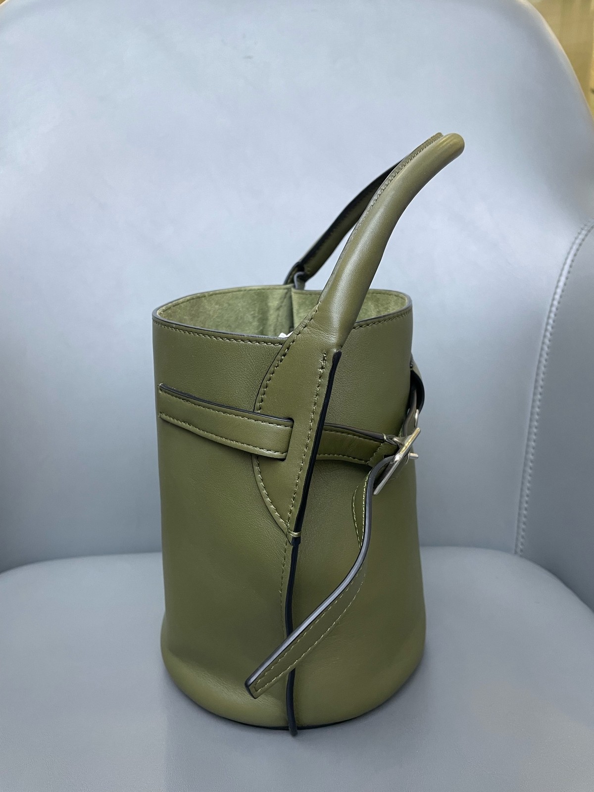 Celine Big Bag Mini Olive Green Smooth Calfskin Handbag Crossbody Duty Paid