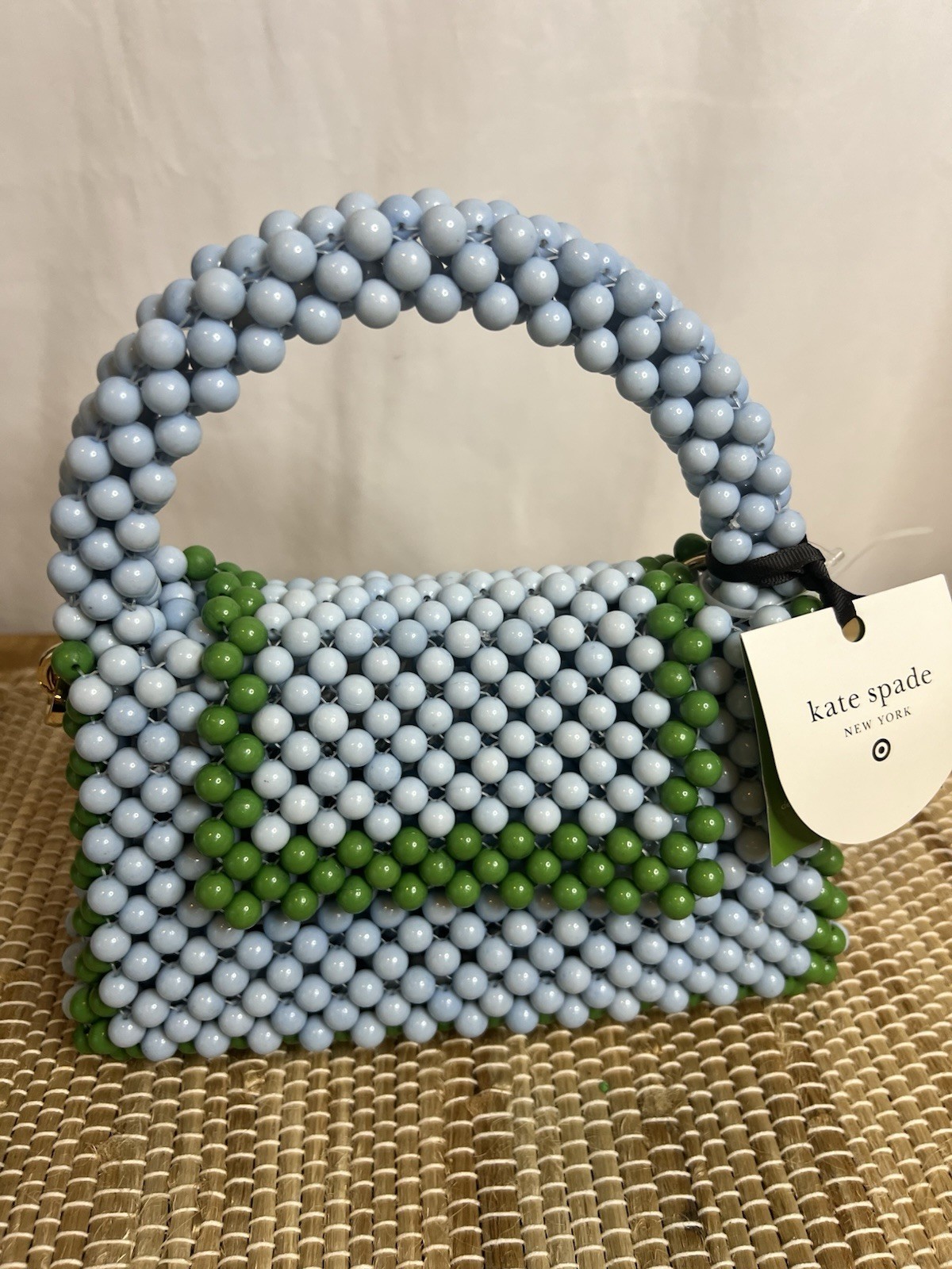 Kate Spade NY Crossbody Beaded Purse Bag Small Target X Blue/Green NWT