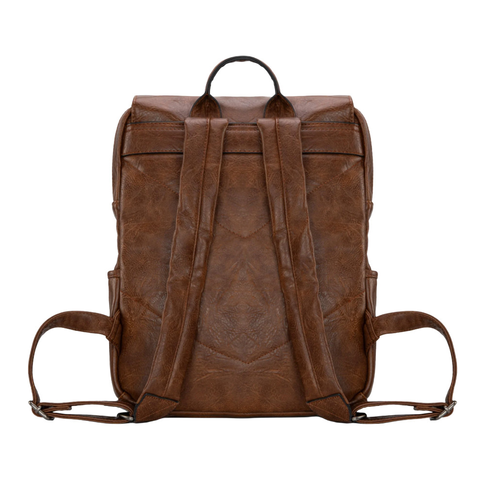 Wrangler Ladies Belt Buckle Light Brown Laptop Backpack WG98-043DBR