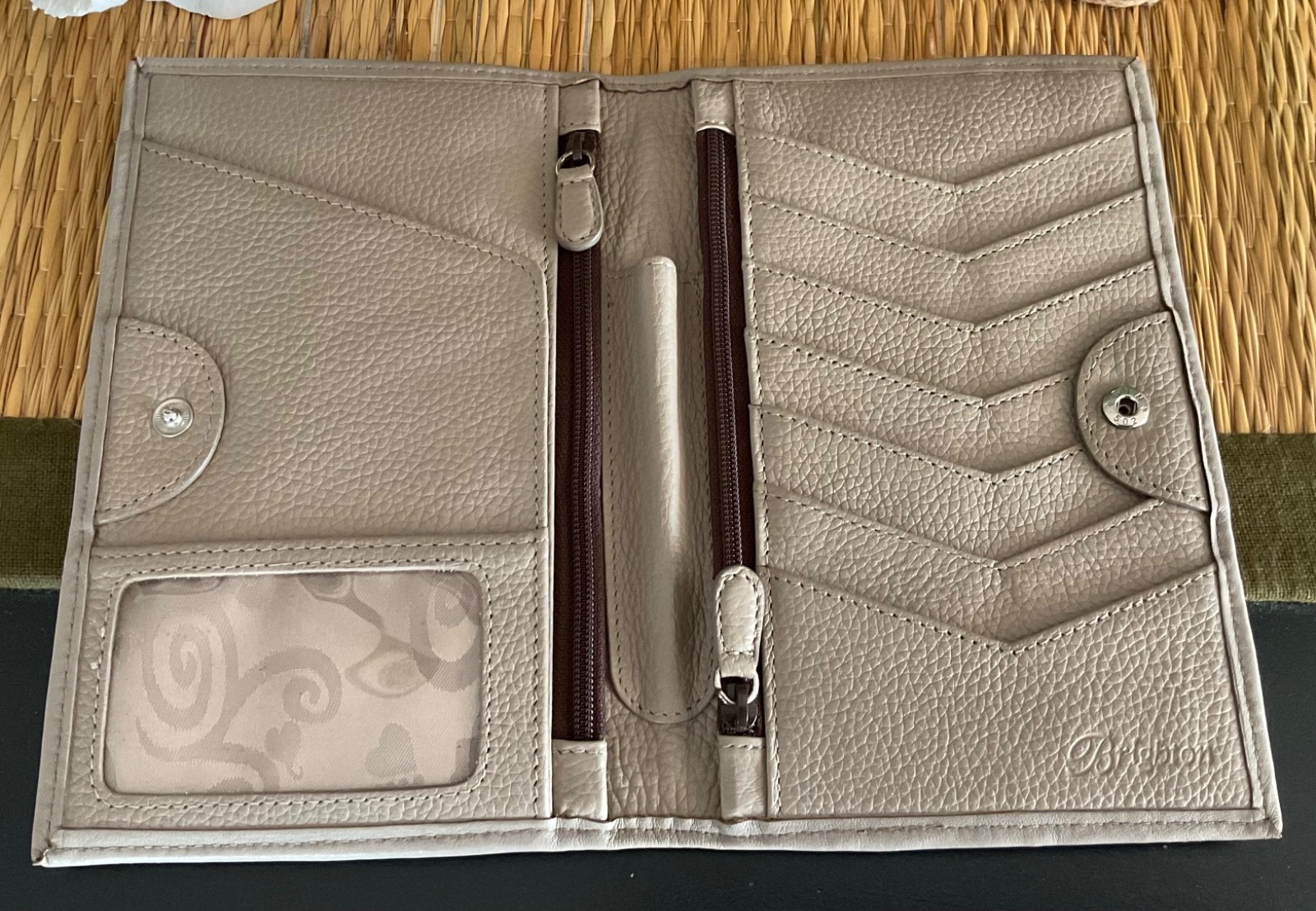 Brighton Ferrara Rafaela Studded Leather Purse & Wallet Set in Beechwood Lovely!