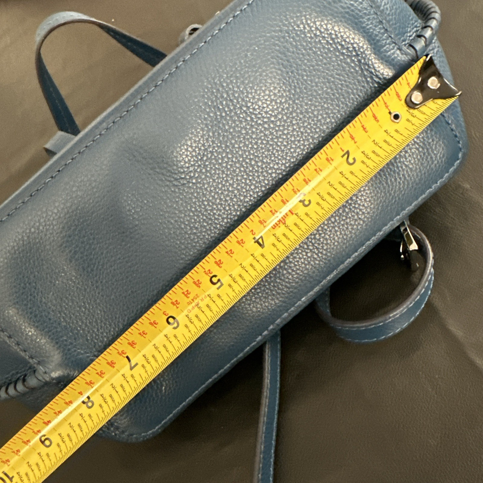 Brighton Ferrara Collection Women’s Leather Shoulder Bag Purse Navy Blue