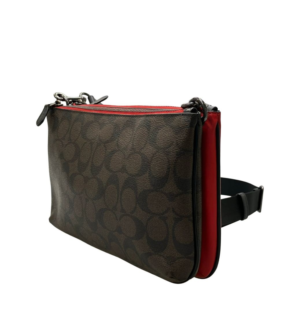 Coach Women’s Shoulder Bag 27.5cm PVC Signature C6957, Slight Wear Authentic