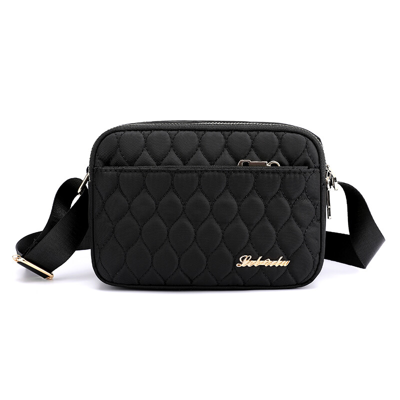 Women’s Large Capacity Zipper Bag Single Shoulder Crossbody Sports Storage Bag