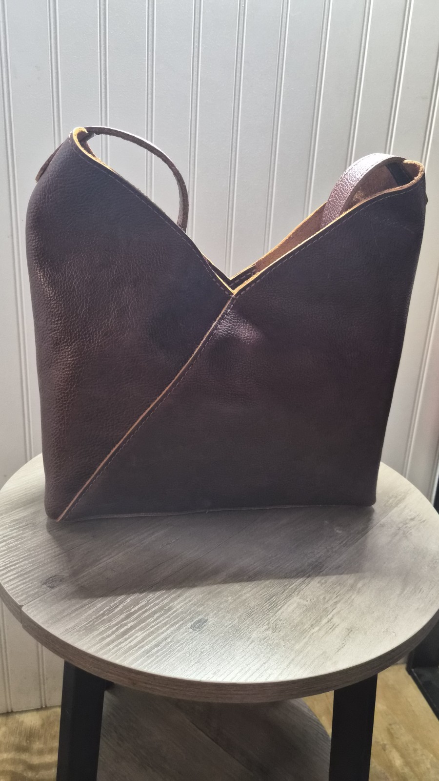 Portland Leather Goods Premium Large Naomi Shoulder Bag Boreal Pebbled Leather