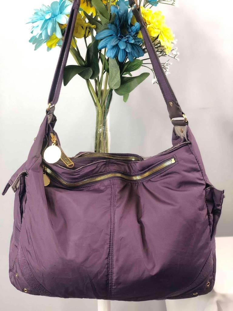 Stella McCartney x LeSportSac Cyber Grape Purple Polyester Large Messenger Bag