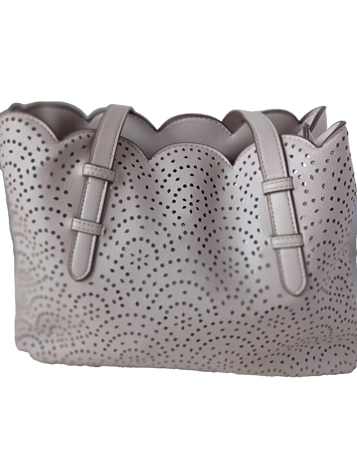 Women’s Minicci Pink Handbag Perforated Floral spring Summer casual lightweight