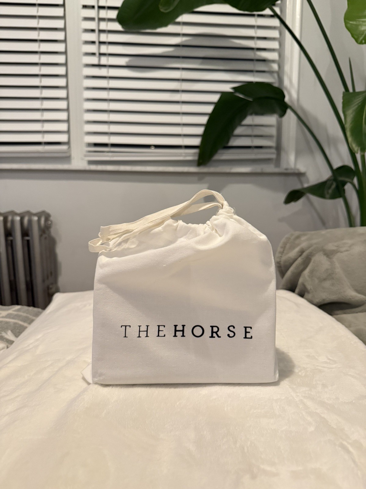 The Horse Mini Clementine Bag in Charcoal with Gold Hardware Crossbody