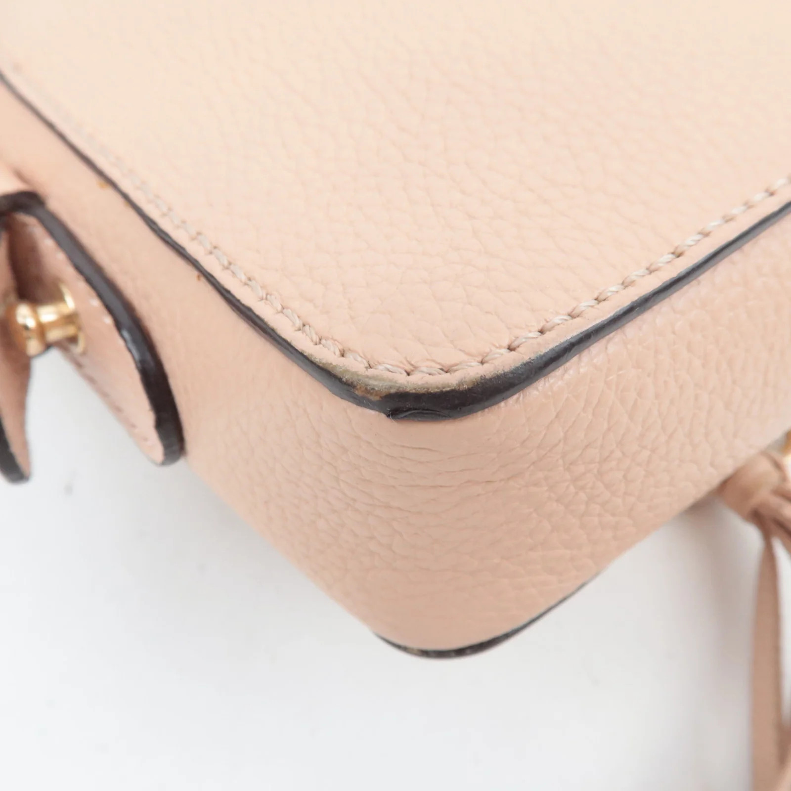 Chloe SEE BY CHLOE Chain Shoulder Bag Suede Leather Pink Authentic