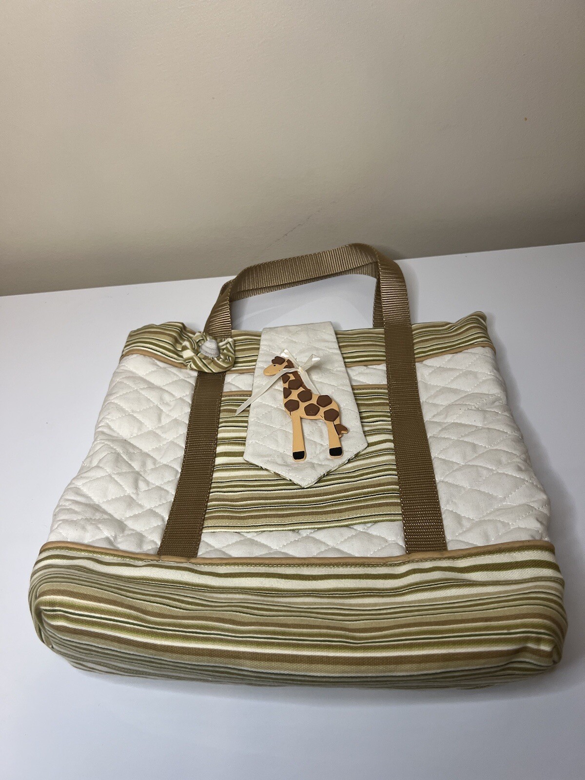 Homemade Giraffe Tote Bag 13in X13.5in