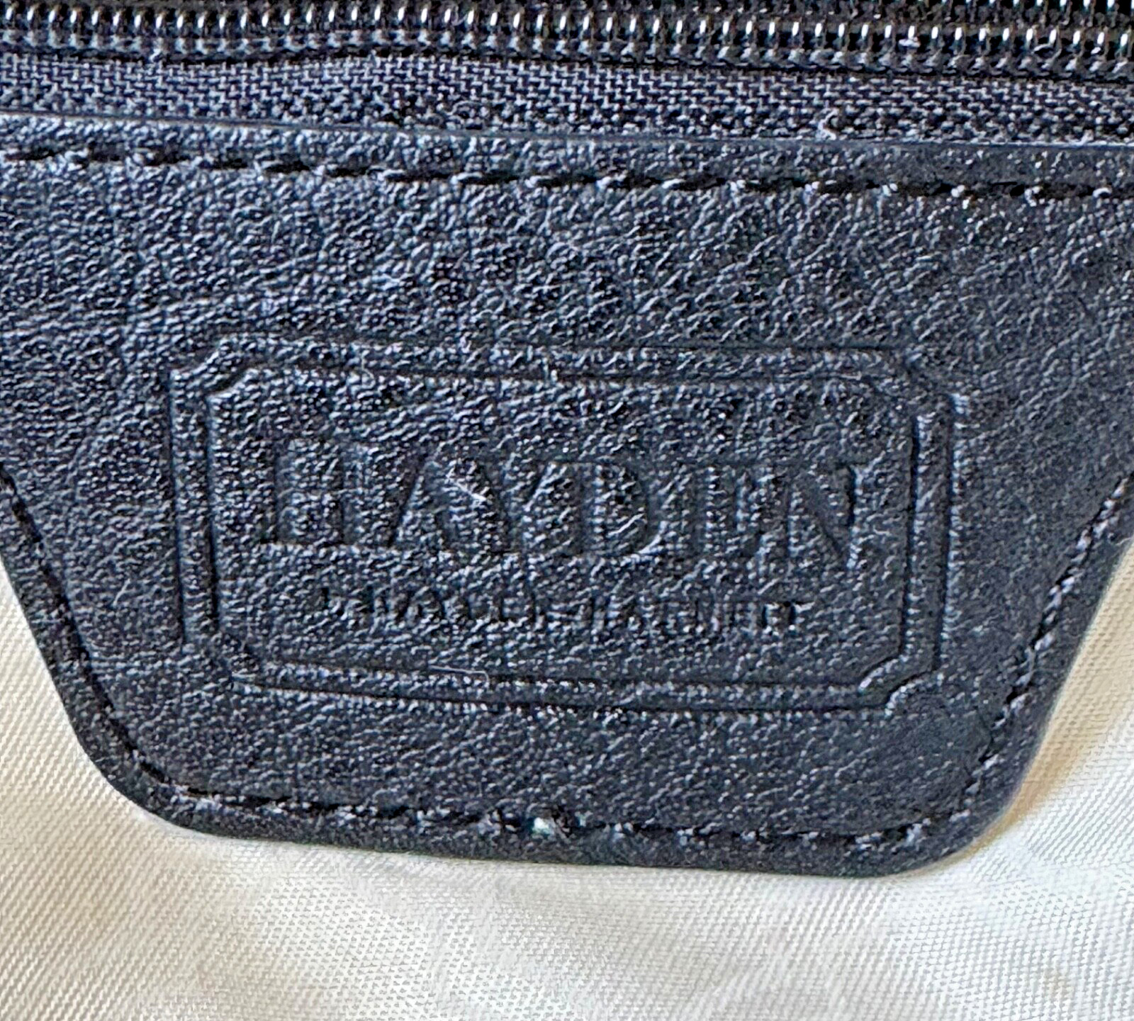 Hayden by Hayden Harnett Shoulder Bag Black Woven Vegan Leather Tote Shopping
