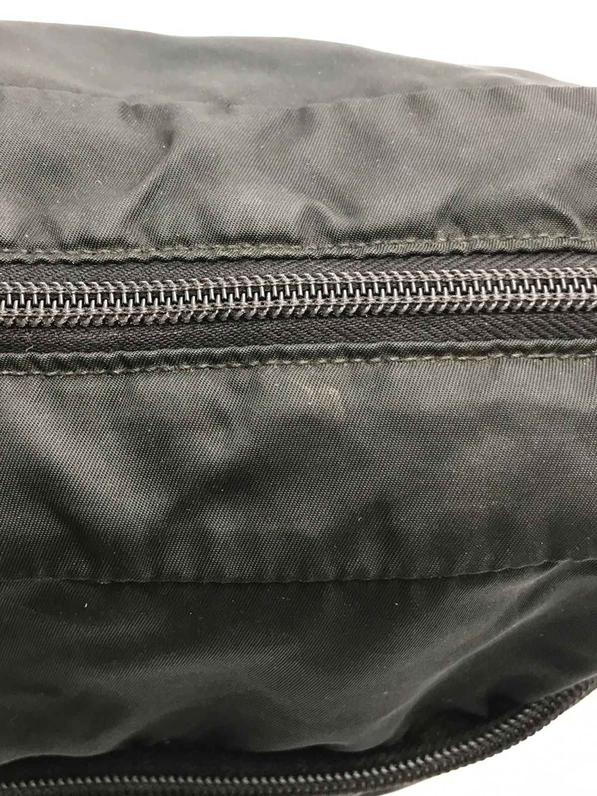 Authentic PRADA Black Nylon Triangle Logo Crossbody Bag, Size 28.5cm x 30.5cm, S