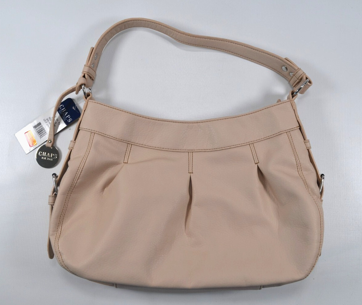 Nwt’s Chaps Wilshire Beige Shoulder Bag Purse